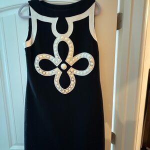 Tory Burch Black and Cream Dress